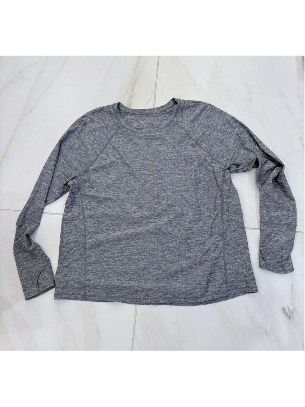 Athleta Gray Long Sleeve Performance Top XL